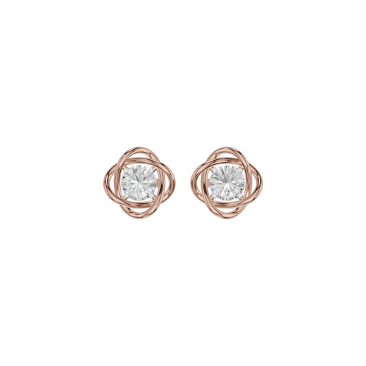 Regal Resplendence Diamond Earrings 18 KT / Rose Gold