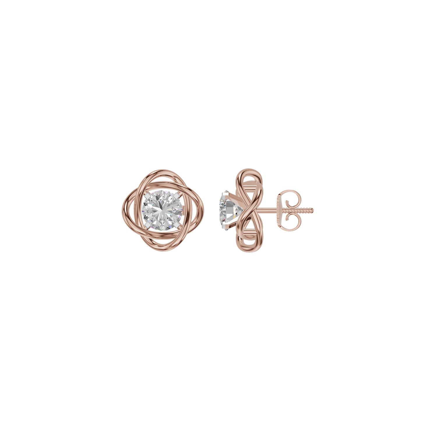 Regal Resplendence Diamond Earrings 18 KT / Rose Gold