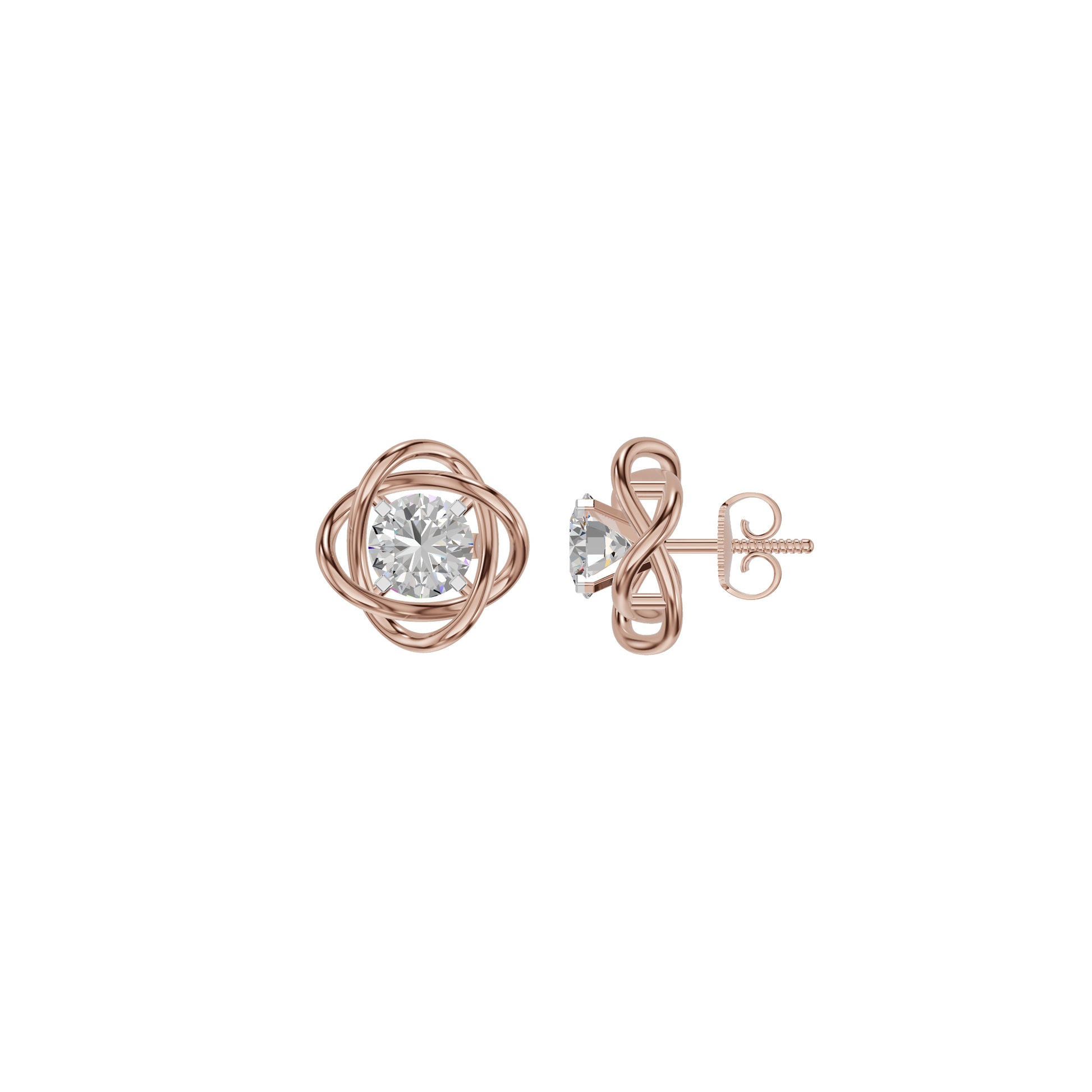 Regal Resplendence Diamond Earrings 18 KT / Rose Gold