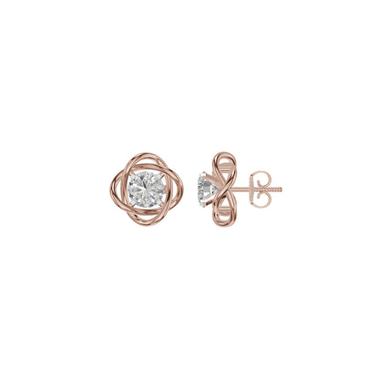 Regal Resplendence Diamond Earrings 18 KT / Rose Gold