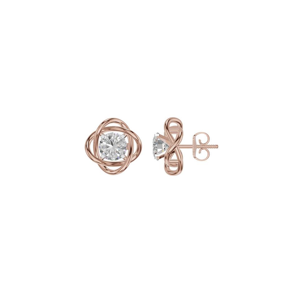 Regal Resplendence Diamond Earrings 18 KT / Rose Gold