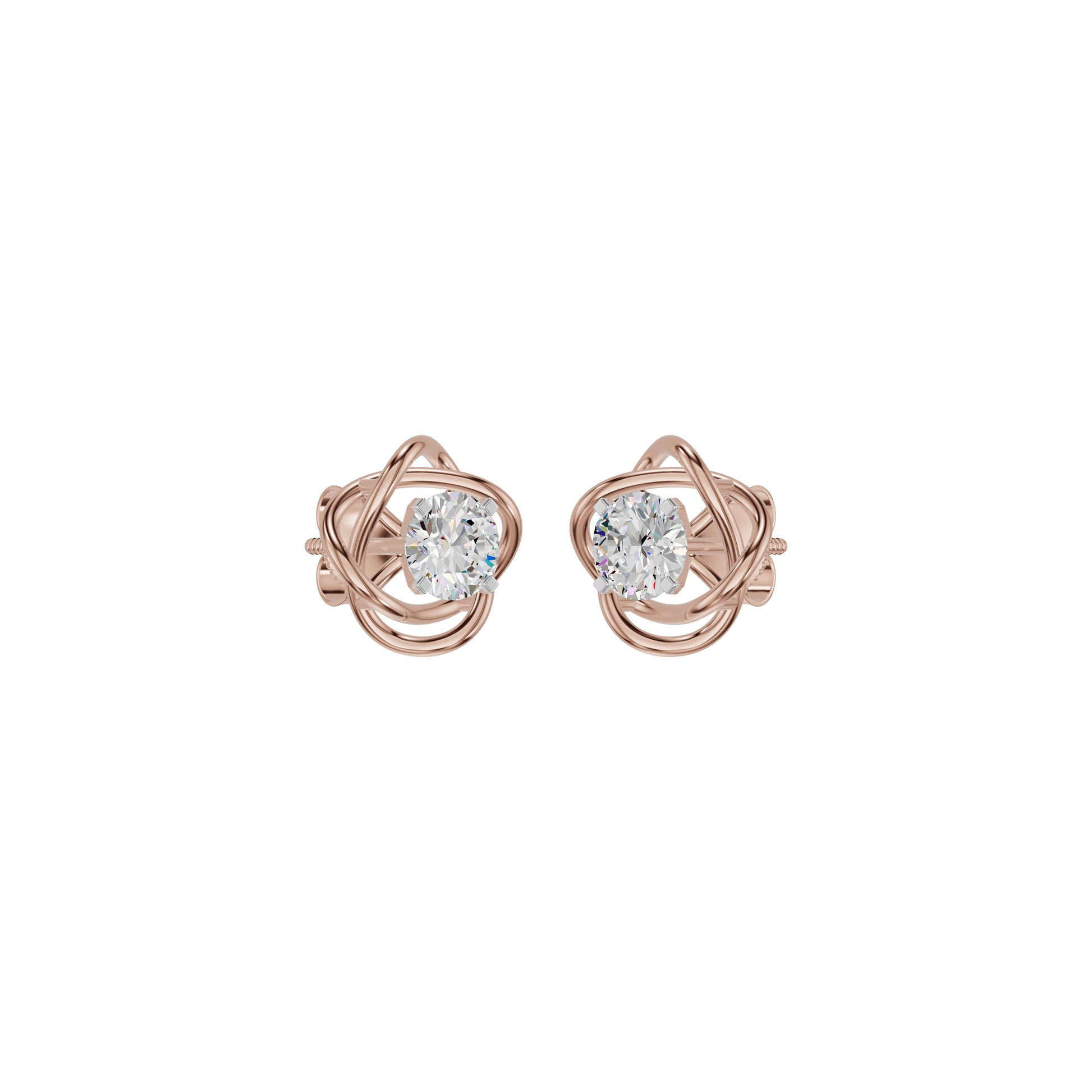Regal Resplendence Diamond Earrings 18 KT / Rose Gold