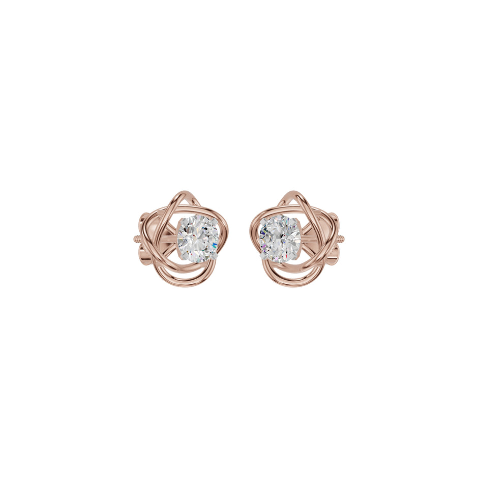 Regal Resplendence Diamond Earrings 18 KT / Rose Gold