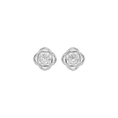Regal Resplendence Diamond Earrings 18 KT / White Gold