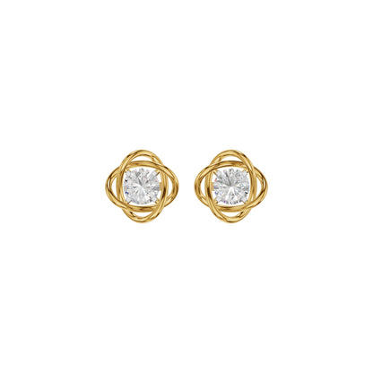 Regal Resplendence Diamond Earrings 18 KT / Yellow Gold