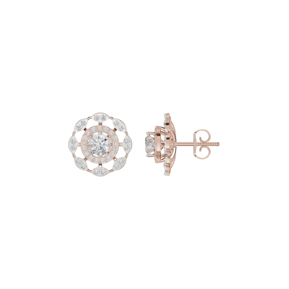 Luxe Lullaby Harmony Earrings 18 KT / Rose Gold