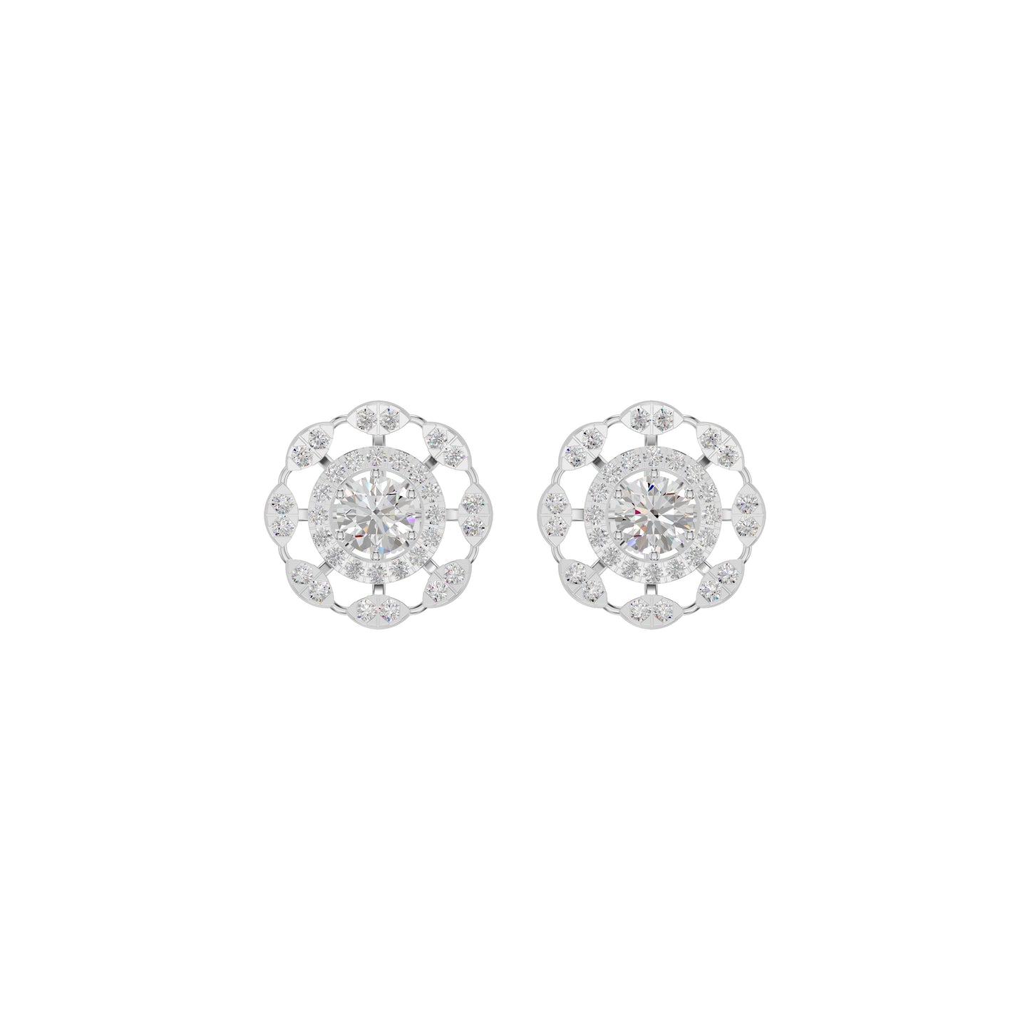 Luxe Lullaby Harmony Earrings 18 KT / White Gold