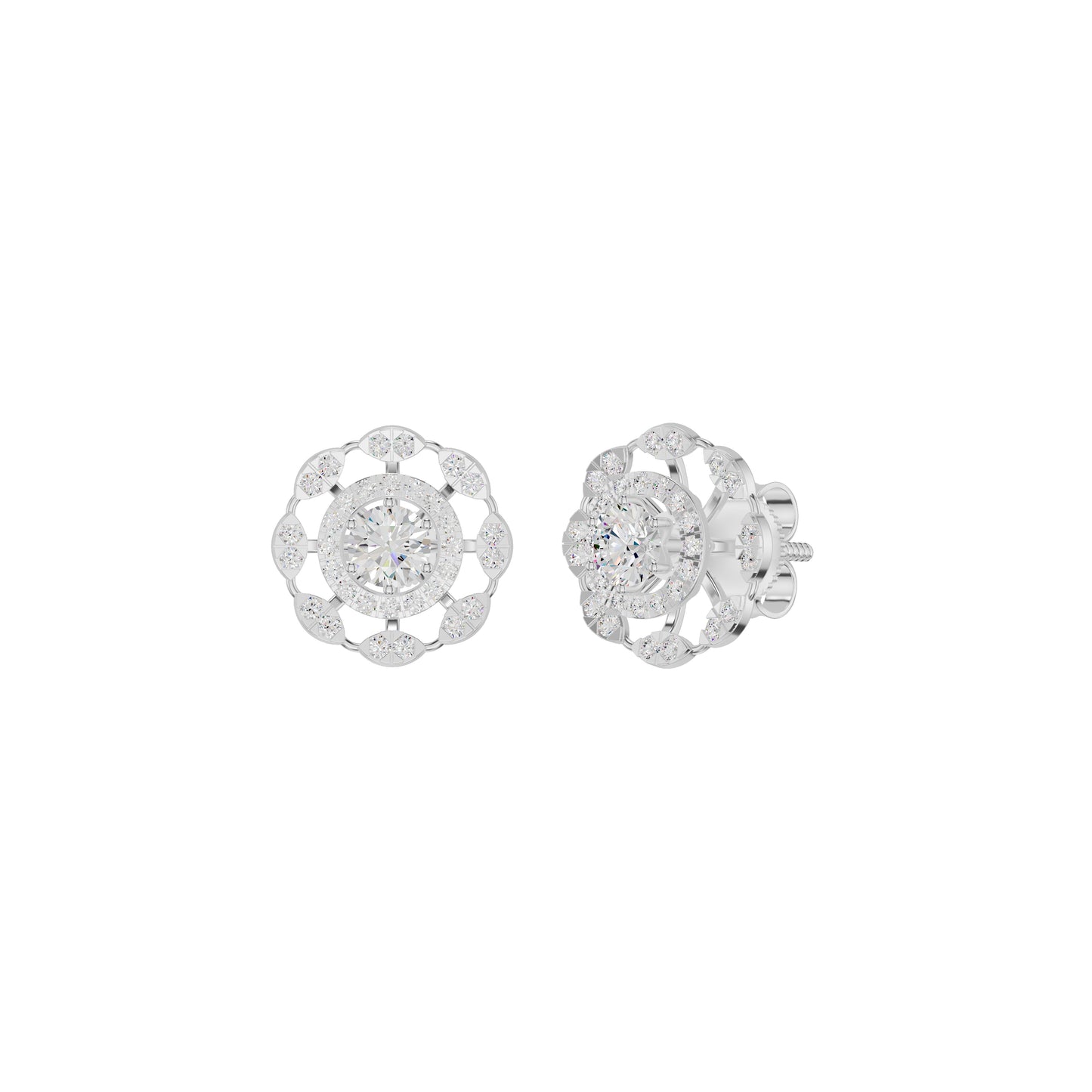 Luxe Lullaby Harmony Earrings 18 KT / White Gold