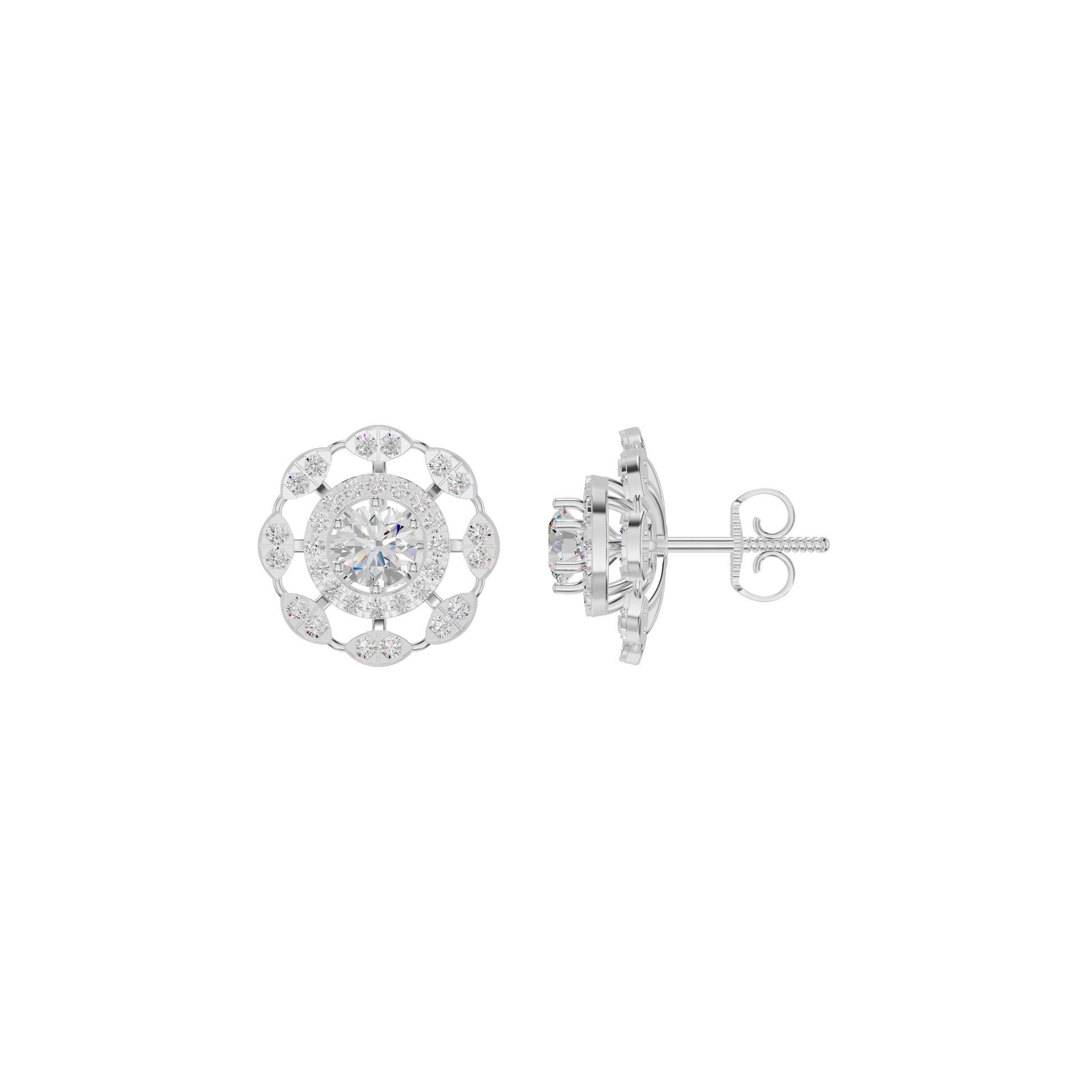 Luxe Lullaby Harmony Earrings 18 KT / White Gold