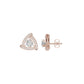 Triangular Trellis Diamond Earrings 18 KT / Rose Gold
