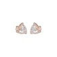Triangular Trellis Diamond Earrings 18 KT / Rose Gold