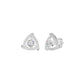 Triangular Trellis Diamond Earrings 18 KT / White Gold