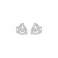 Triangular Trellis Diamond Earrings 18 KT / White Gold