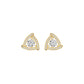Triangular Trellis Diamond Earrings 18 KT / Yellow Gold