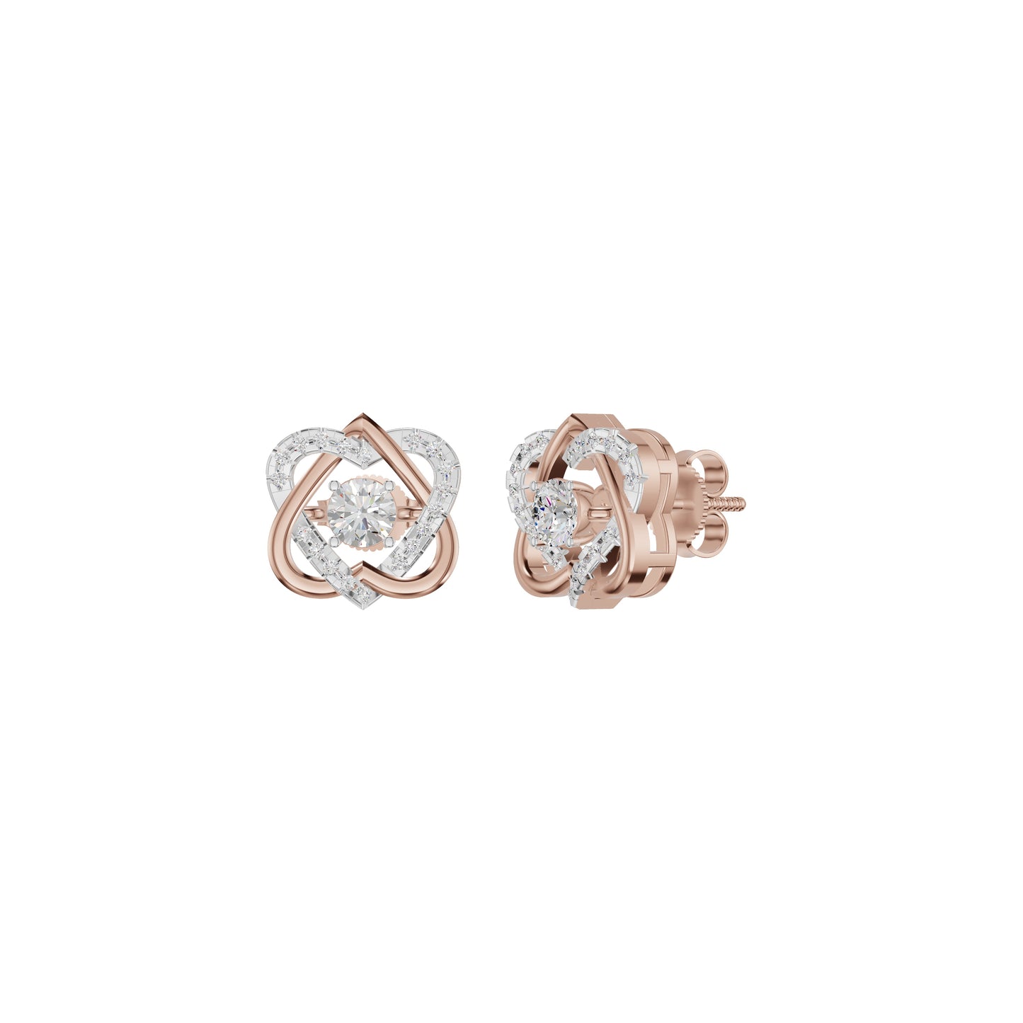 Diamond Dreamland Elegance Earrings 18 KT / Rose Gold
