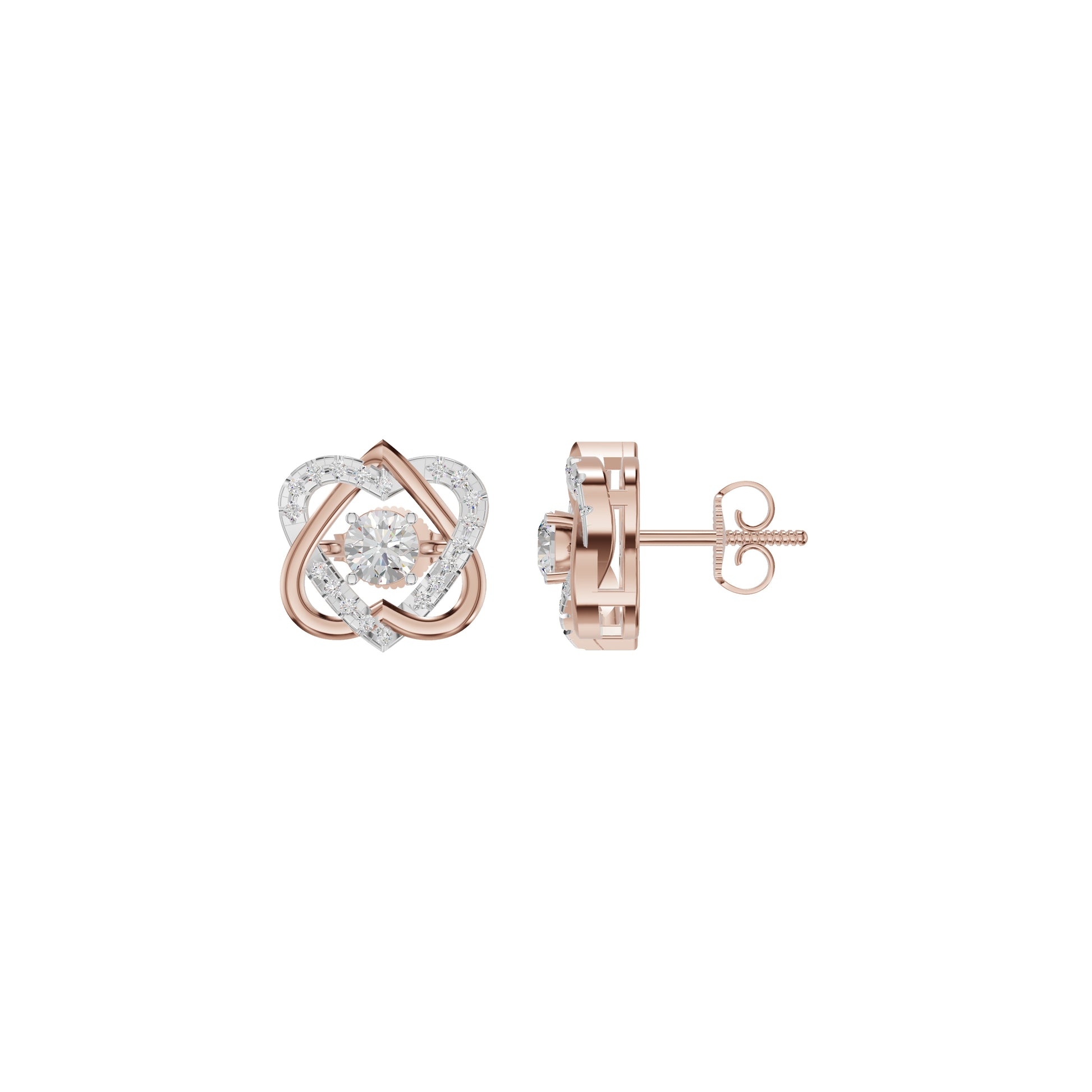 Diamond Dreamland Elegance Earrings 18 KT / Rose Gold