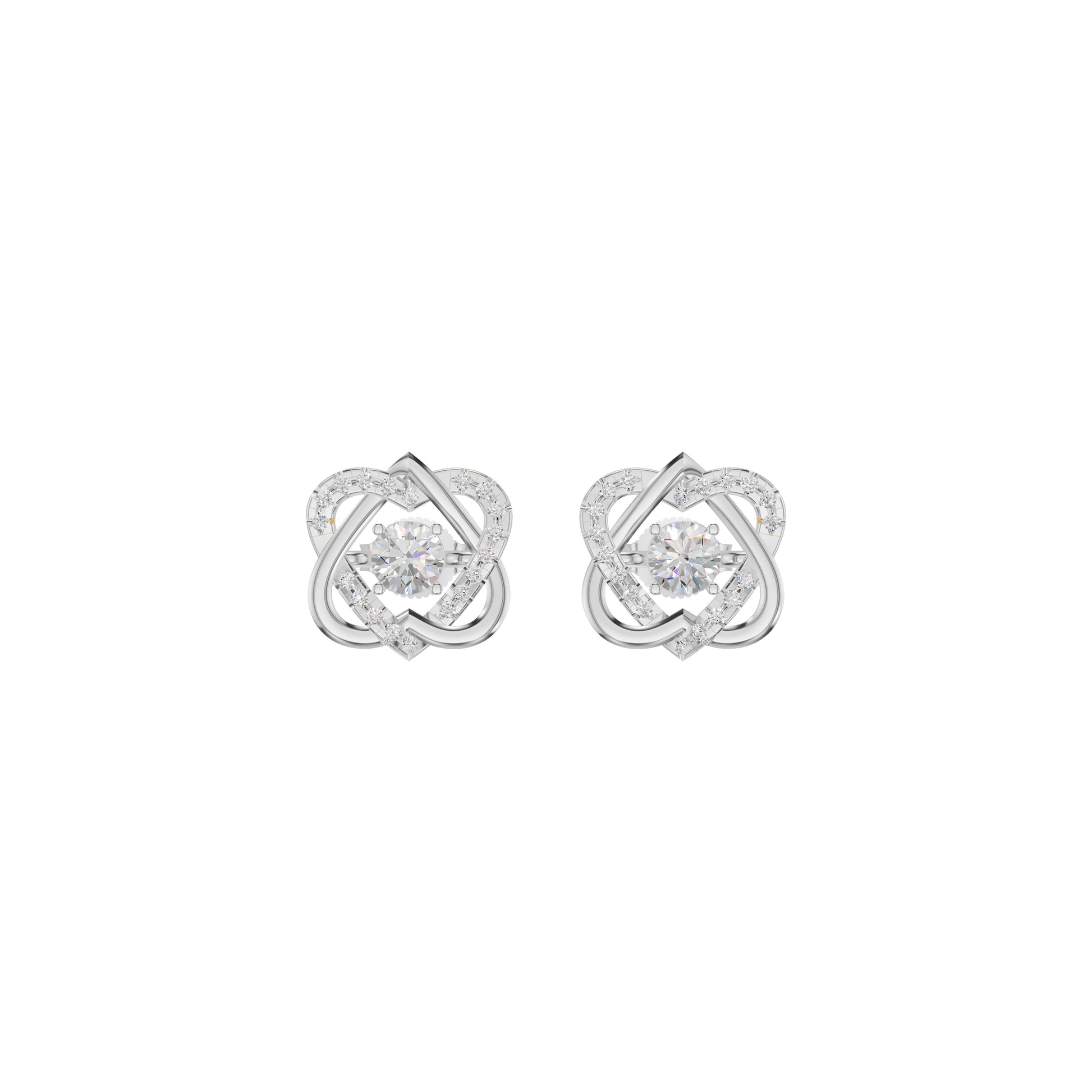 Diamond Dreamland Elegance Earrings 18 KT / White Gold
