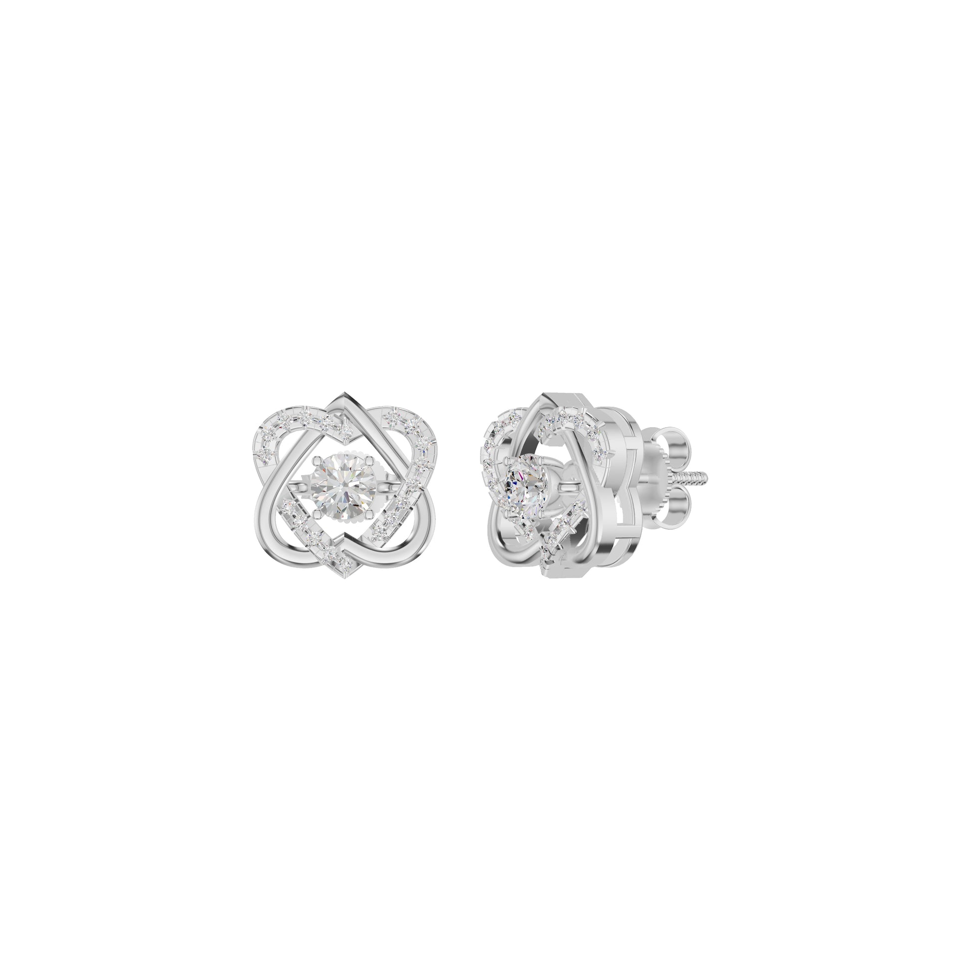 Diamond Dreamland Elegance Earrings 18 KT / White Gold