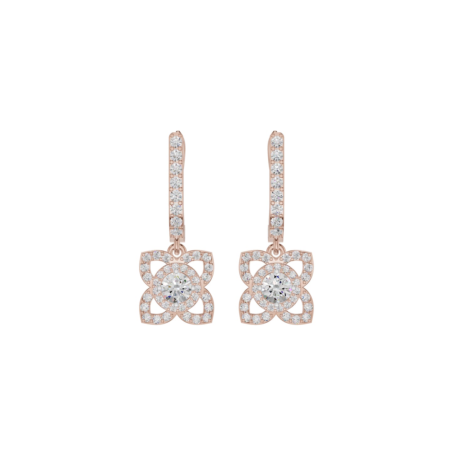 Enchante Elegance Diamond Earrings 18 KT / Rose Gold