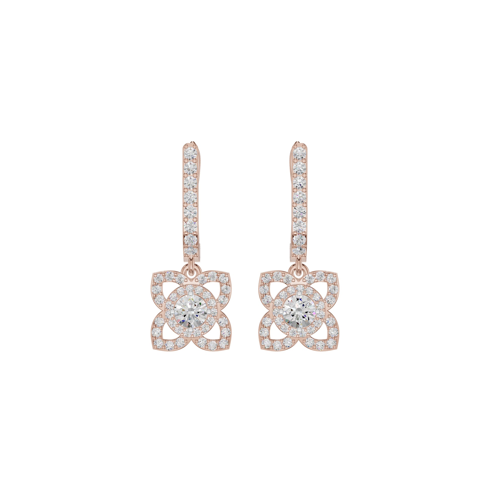 Enchante Elegance Diamond Earrings 18 KT / Rose Gold