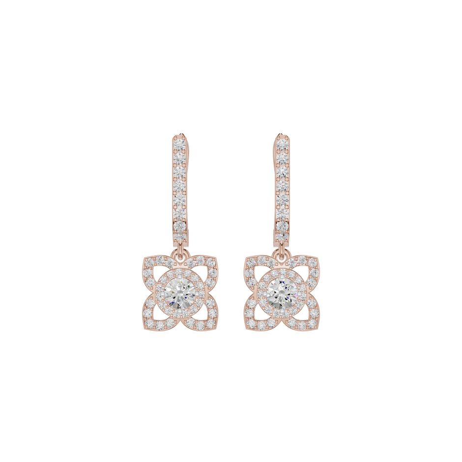 Enchante Elegance Diamond Earrings 18 KT / Rose Gold