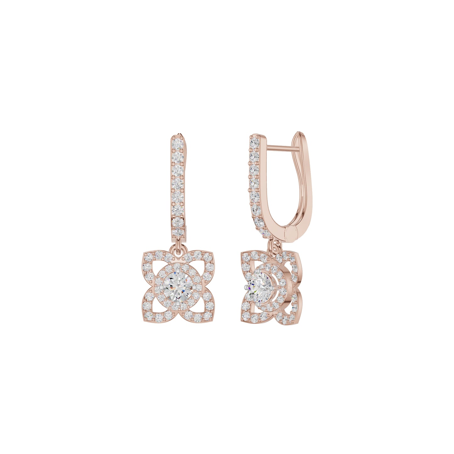 Enchante Elegance Diamond Earrings 18 KT / Rose Gold