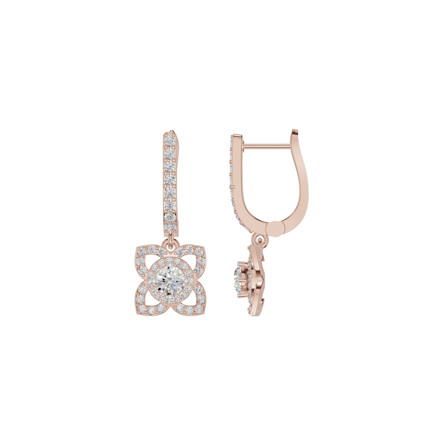 Enchante Elegance Diamond Earrings 18 KT / Rose Gold