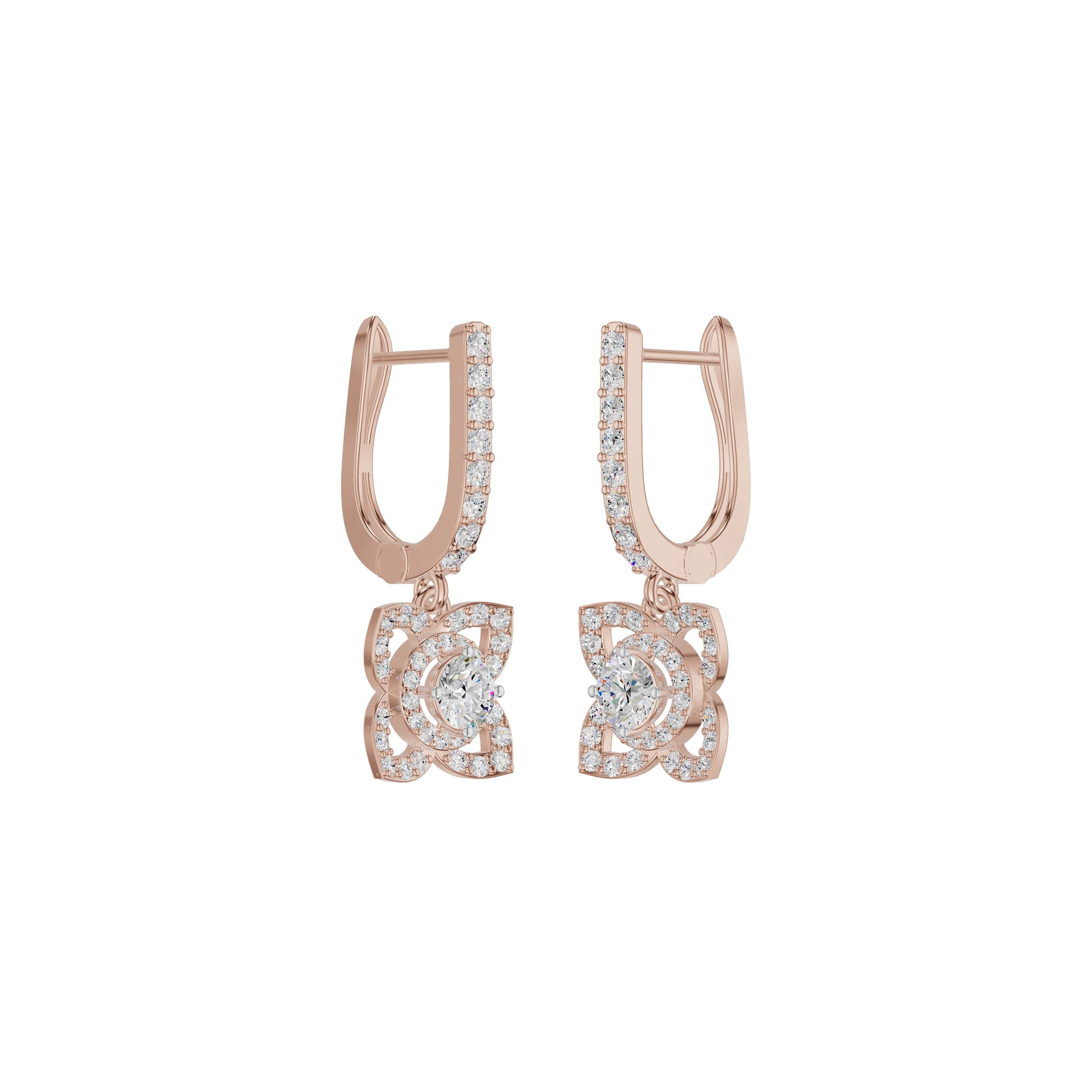 Enchante Elegance Diamond Earrings 18 KT / Rose Gold