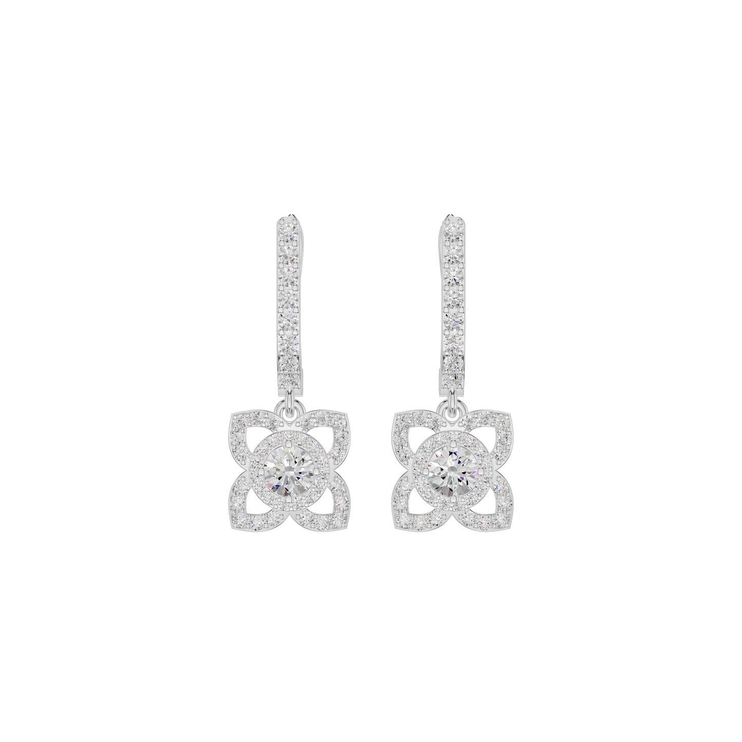 Enchante Elegance Diamond Earrings 18 KT / White Gold