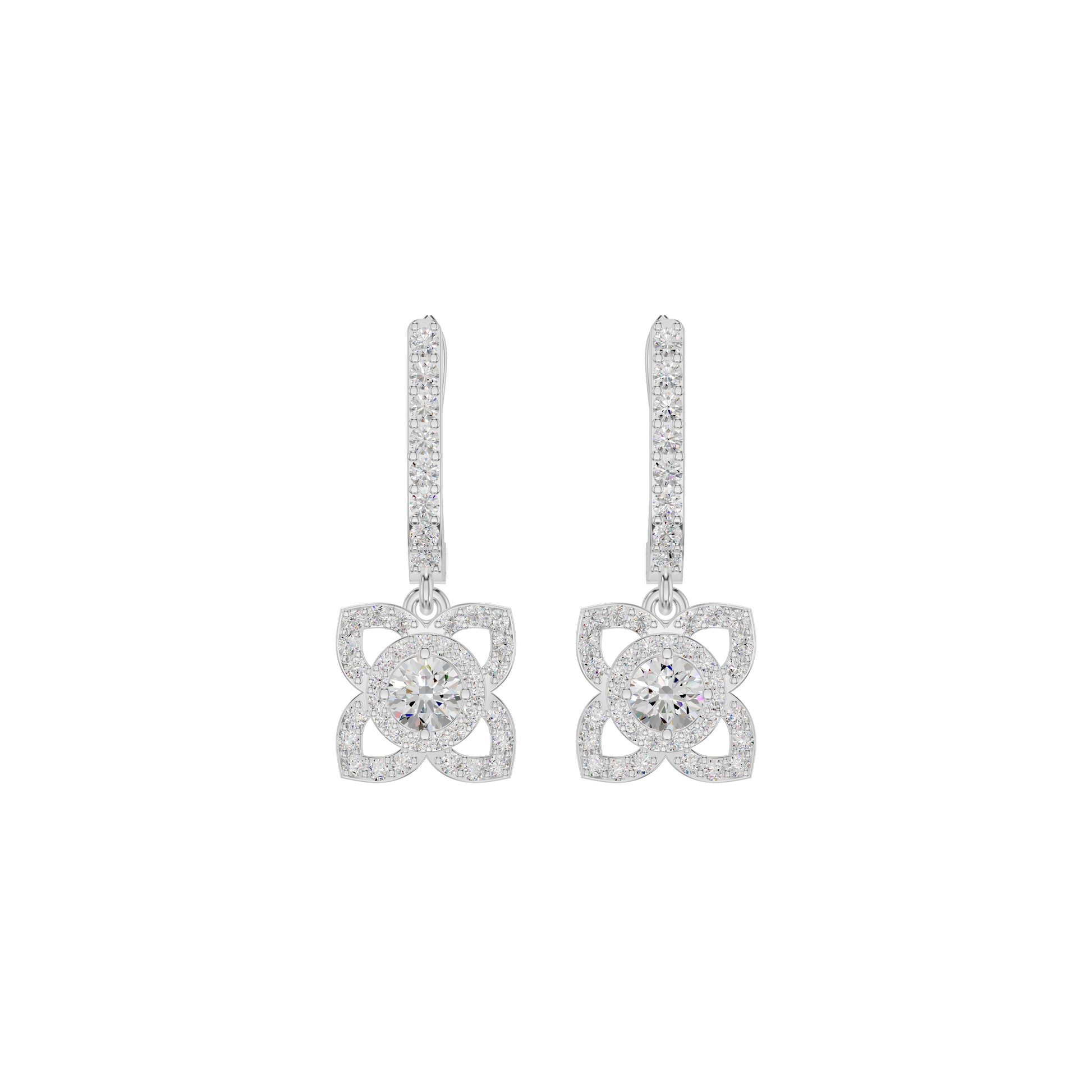 Enchante Elegance Diamond Earrings 18 KT / White Gold