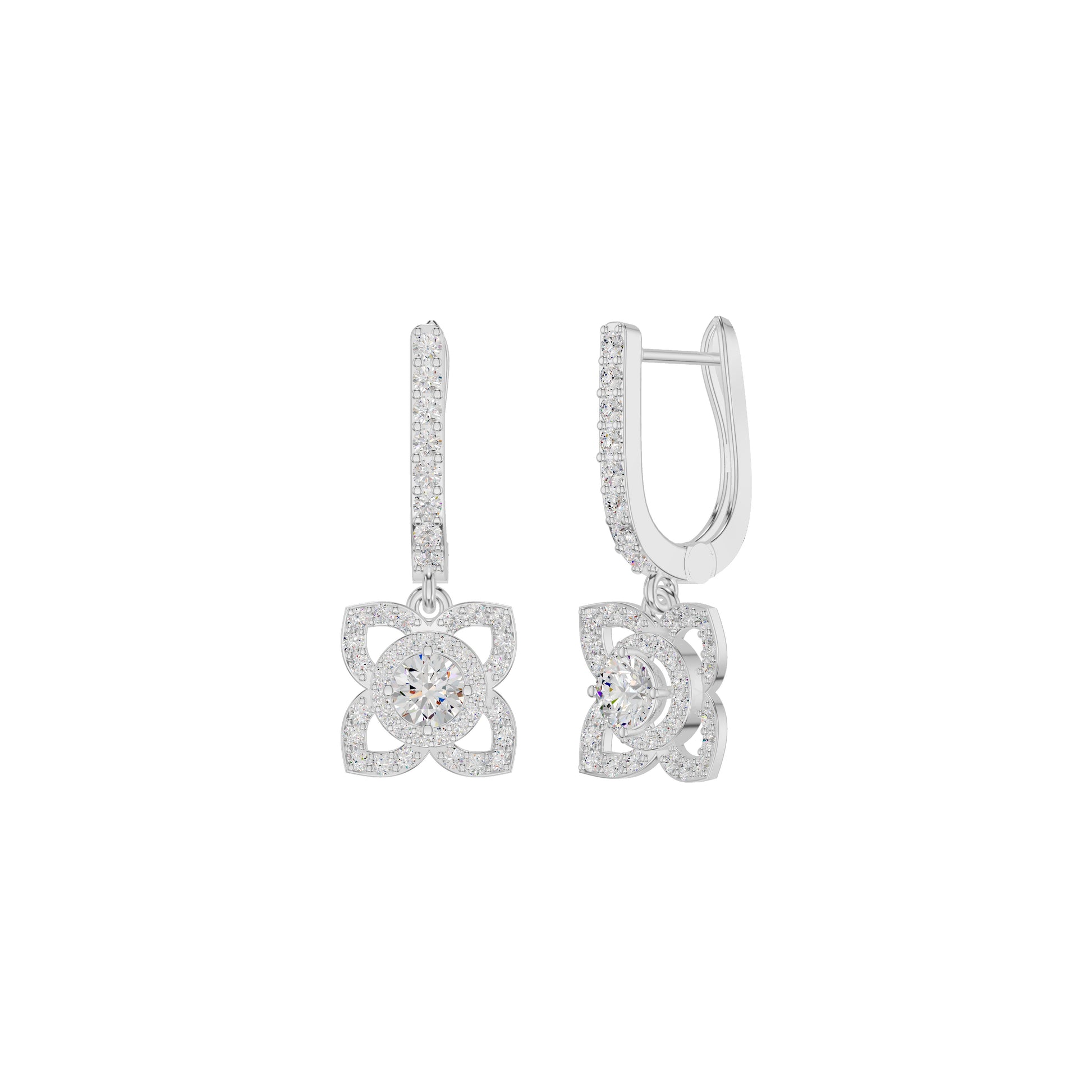 Enchante Elegance Diamond Earrings 18 KT / White Gold
