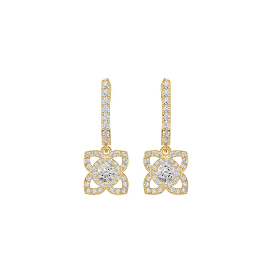 Enchante Elegance Diamond Earrings 18 KT / Yellow Gold