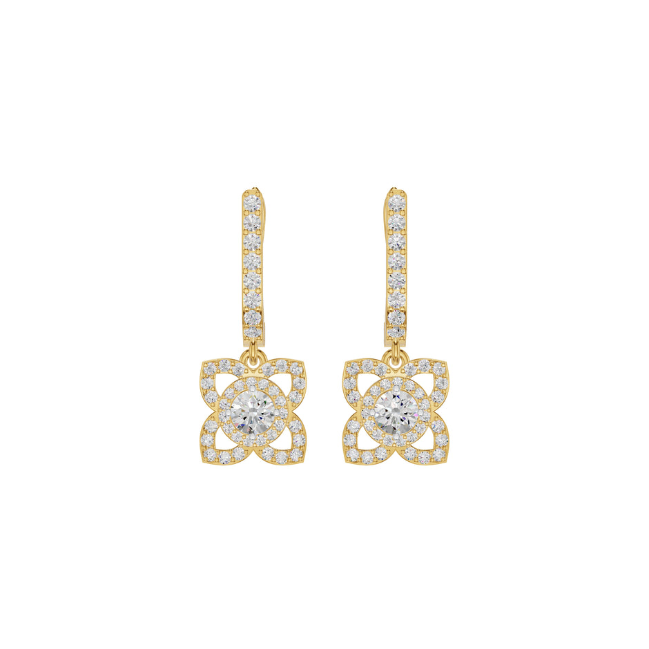 Enchante Elegance Diamond Earrings 18 KT / Yellow Gold
