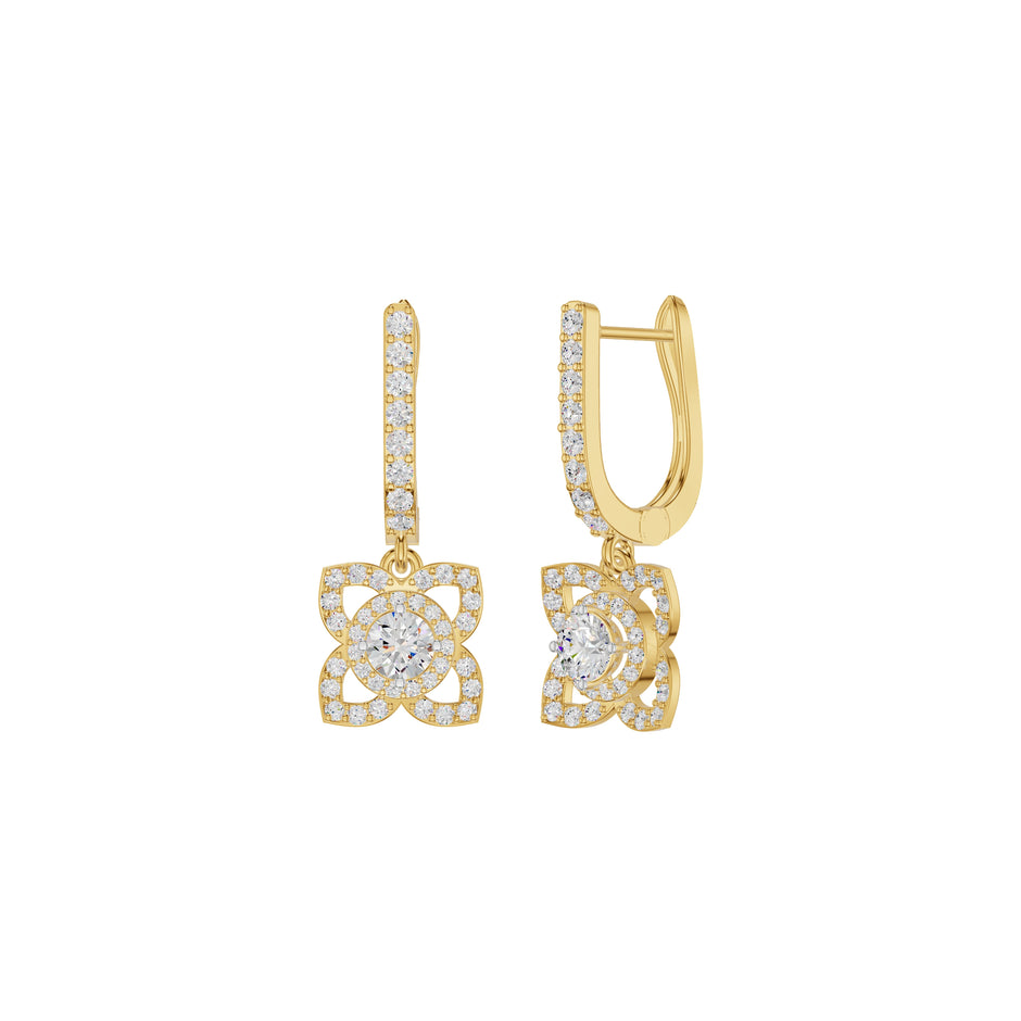 Enchante Elegance Diamond Earrings 18 KT / Yellow Gold