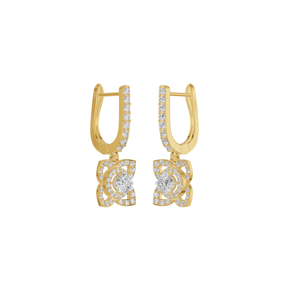 Enchante Elegance Diamond Earrings 18 KT / Yellow Gold