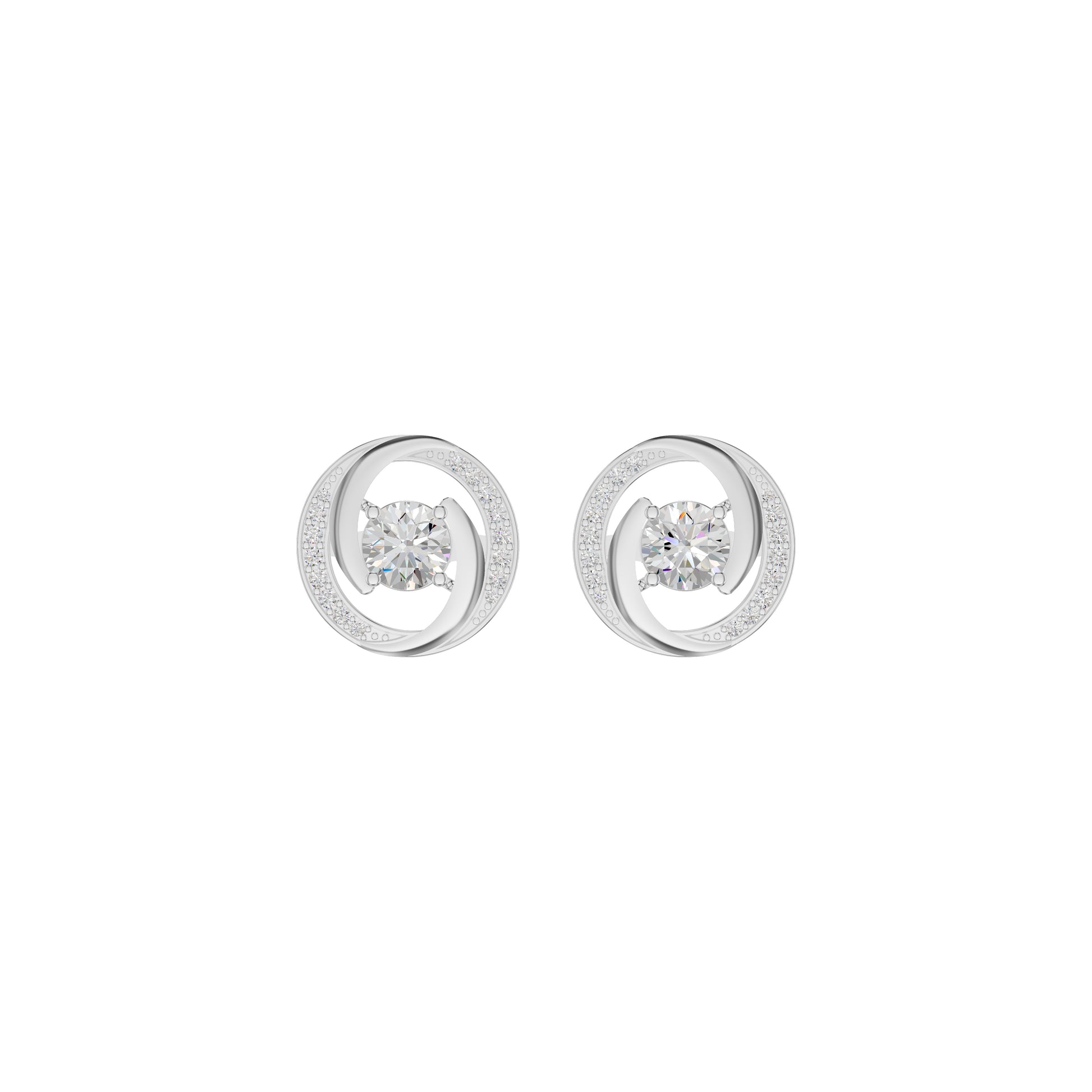 Timeless Tresor Diamond Earrings 18 KT / White Gold