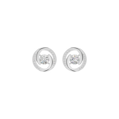Timeless Tresor Diamond Earrings 18 KT / White Gold