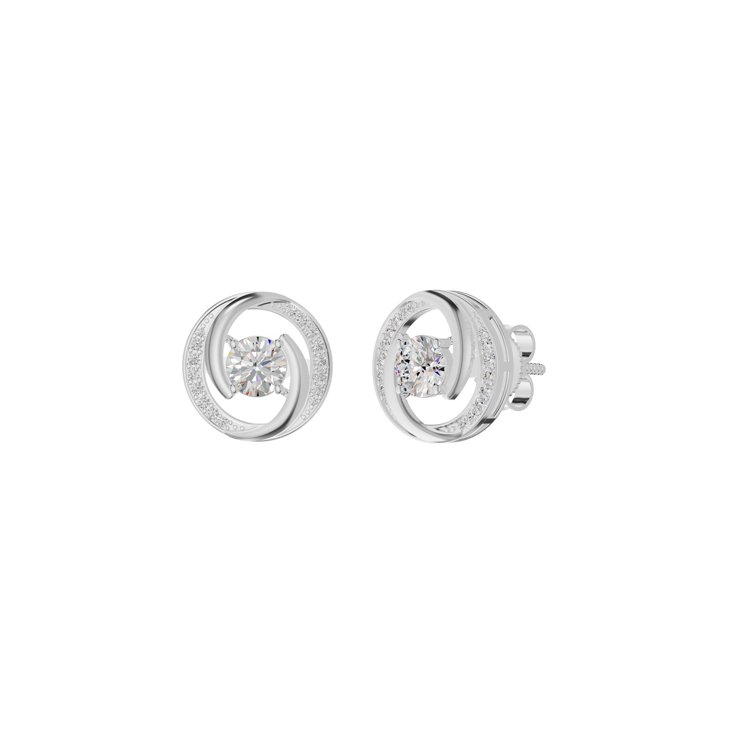 Timeless Tresor Diamond Earrings 18 KT / White Gold