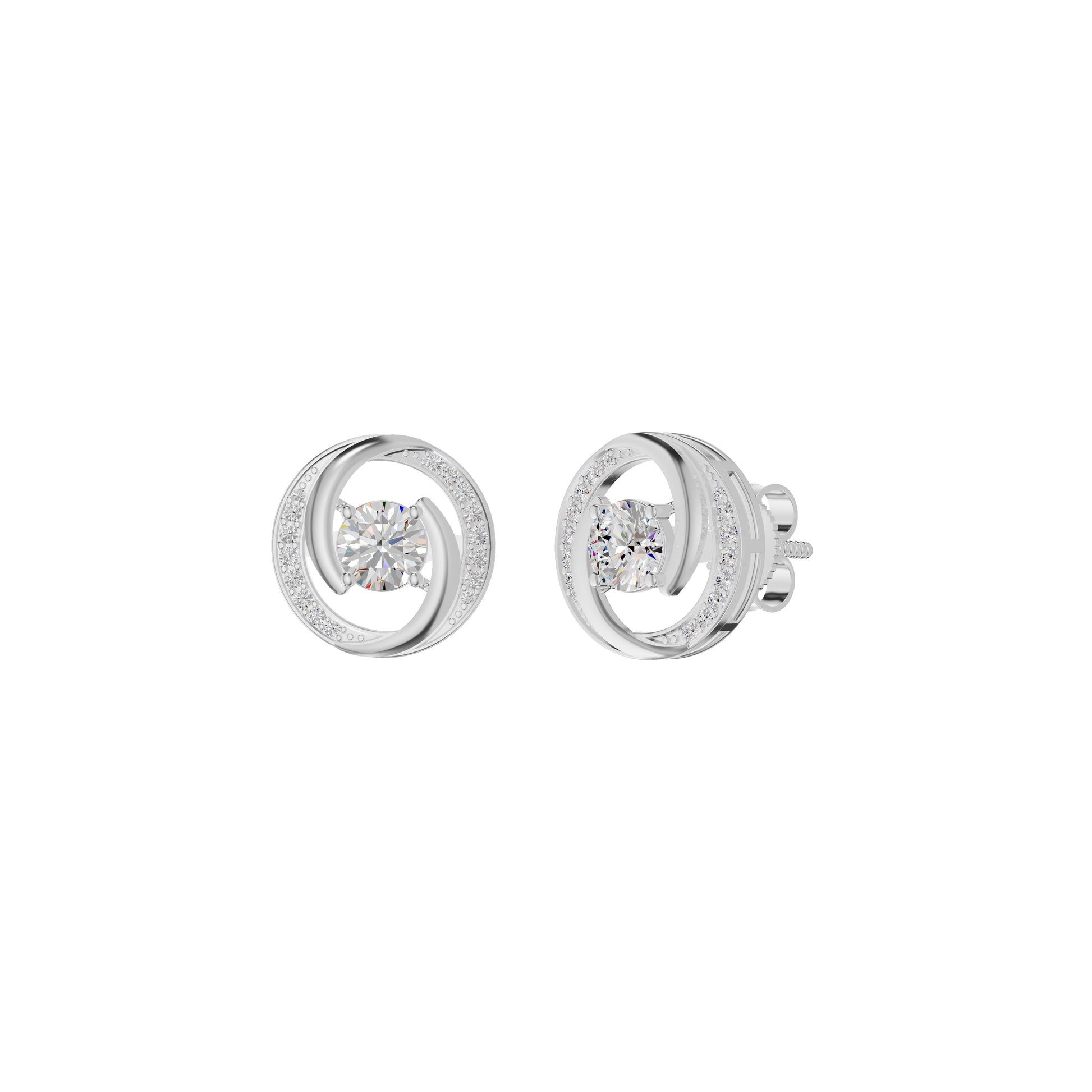 Timeless Tresor Diamond Earrings 18 KT / White Gold