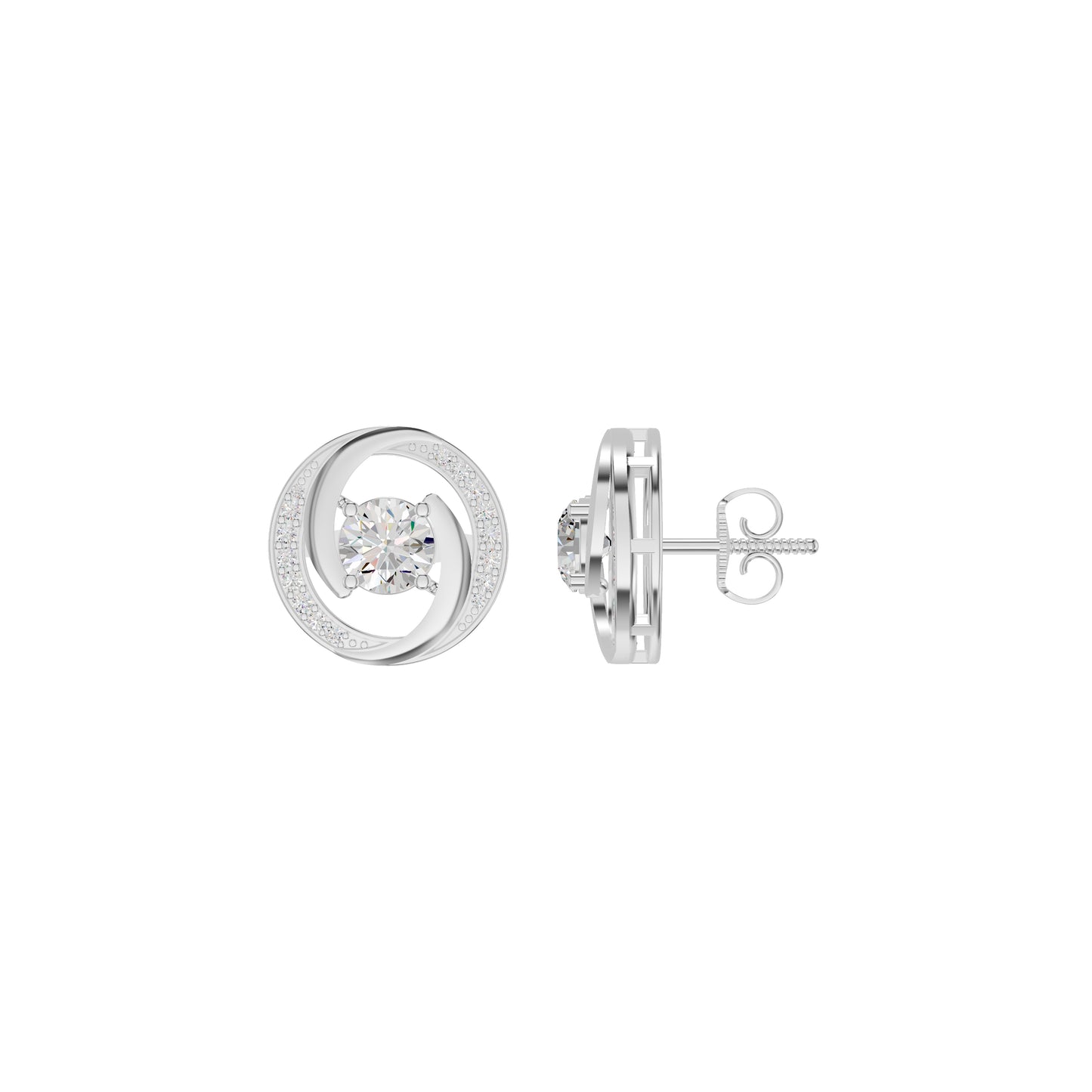 Timeless Tresor Diamond Earrings 18 KT / White Gold