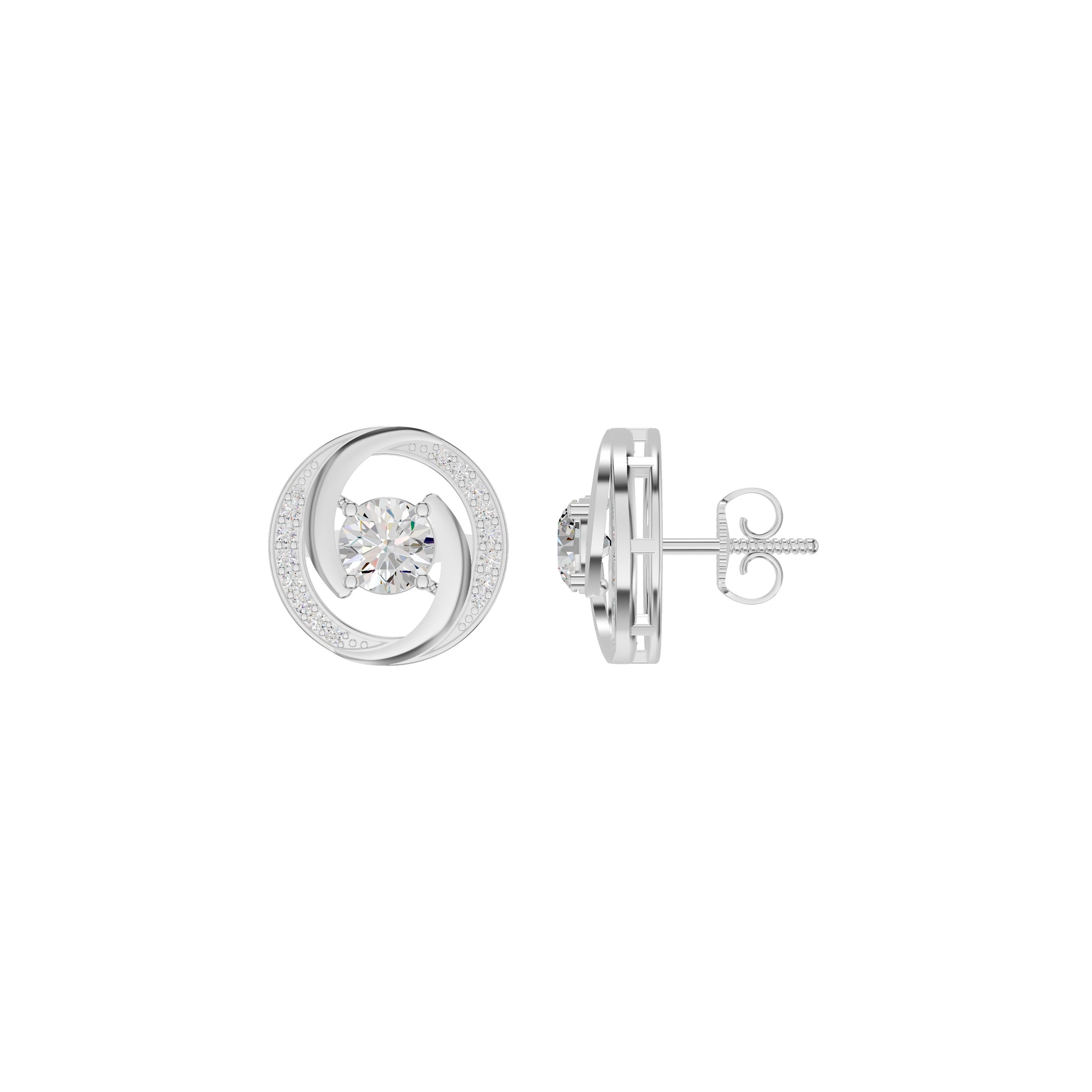 Timeless Tresor Diamond Earrings 18 KT / White Gold