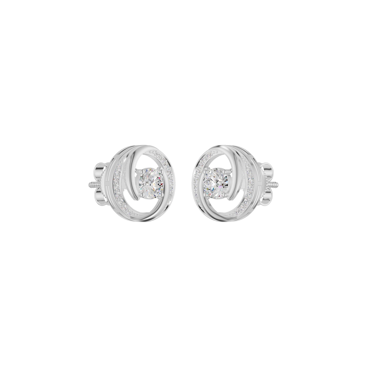 Timeless Tresor Diamond Earrings 18 KT / White Gold