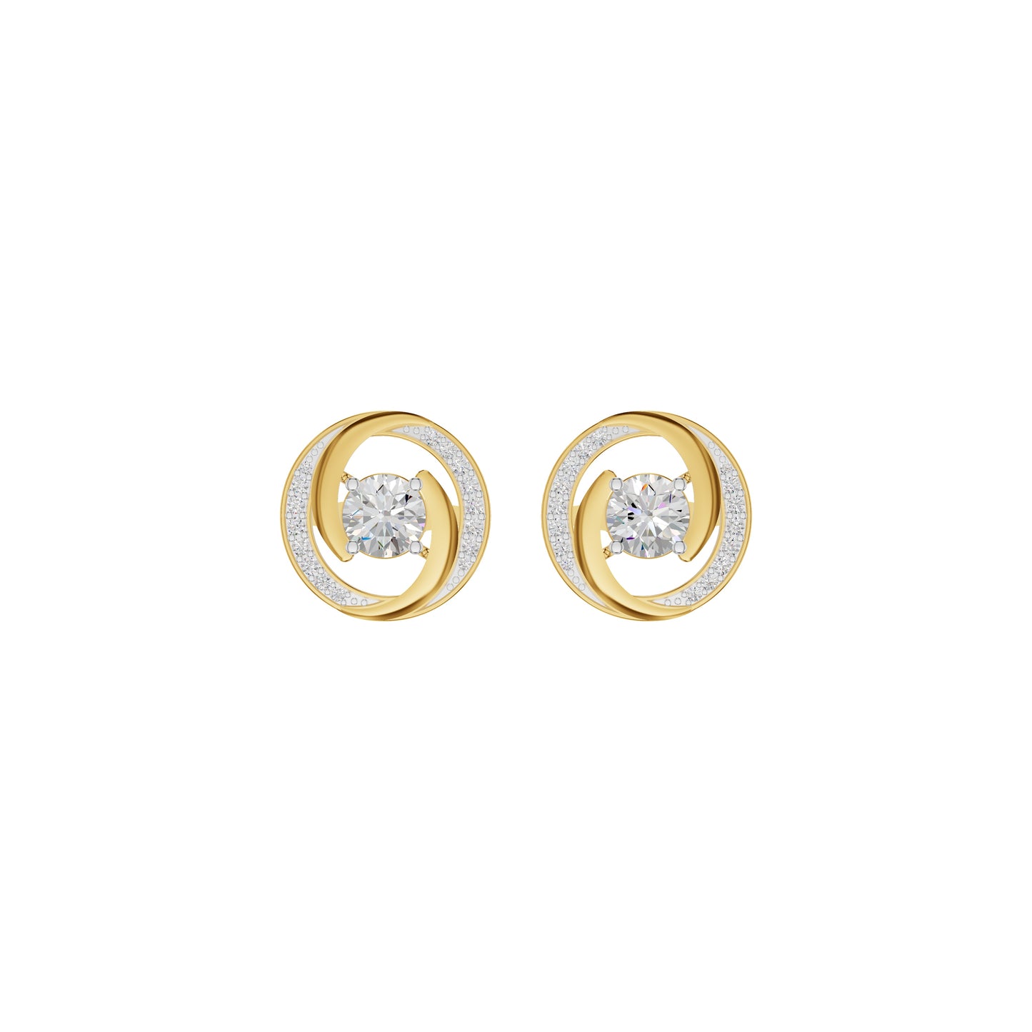 Timeless Tresor Diamond Earrings 18 KT / Yellow Gold