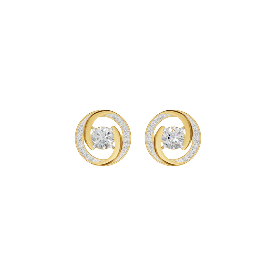 Timeless Tresor Diamond Earrings 18 KT / Yellow Gold