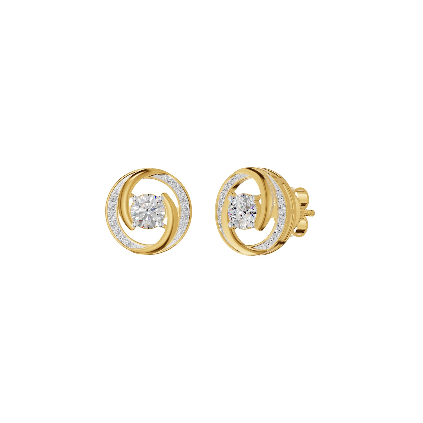 Timeless Tresor Diamond Earrings 18 KT / Yellow Gold