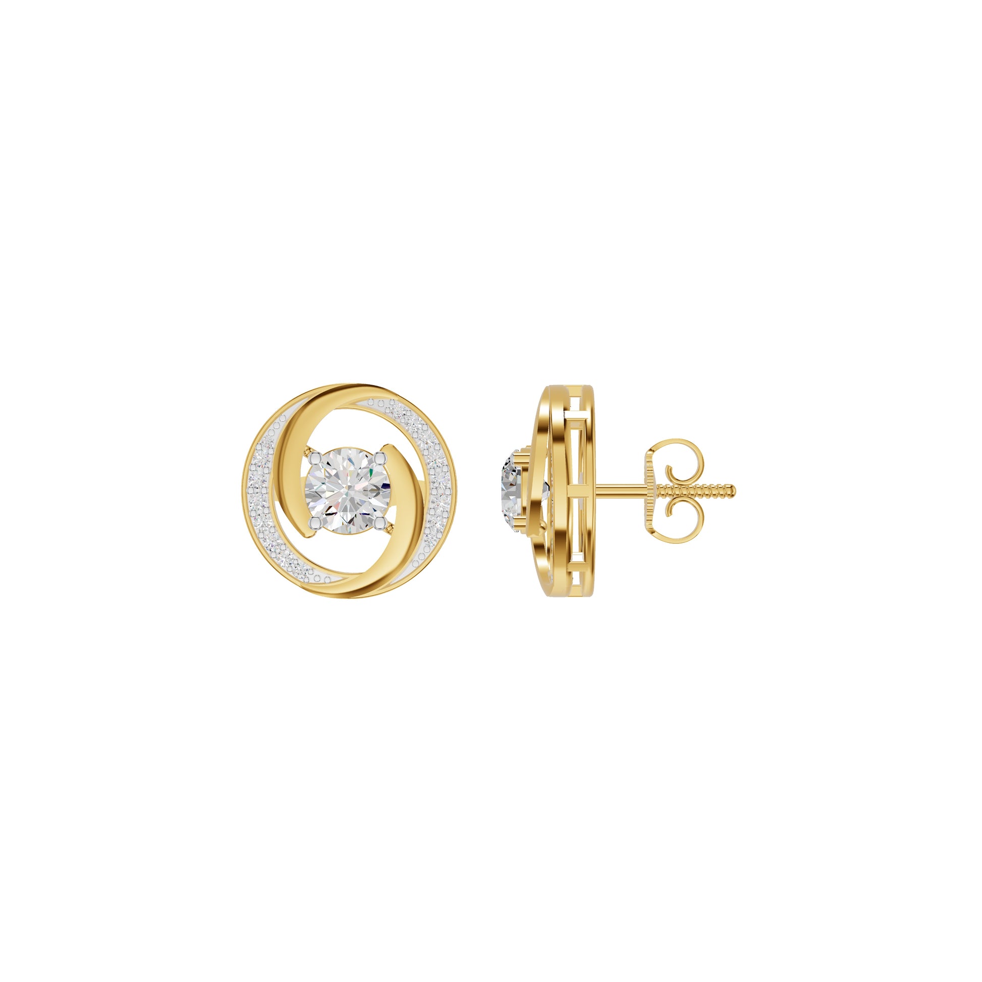 Timeless Tresor Diamond Earrings 18 KT / Yellow Gold