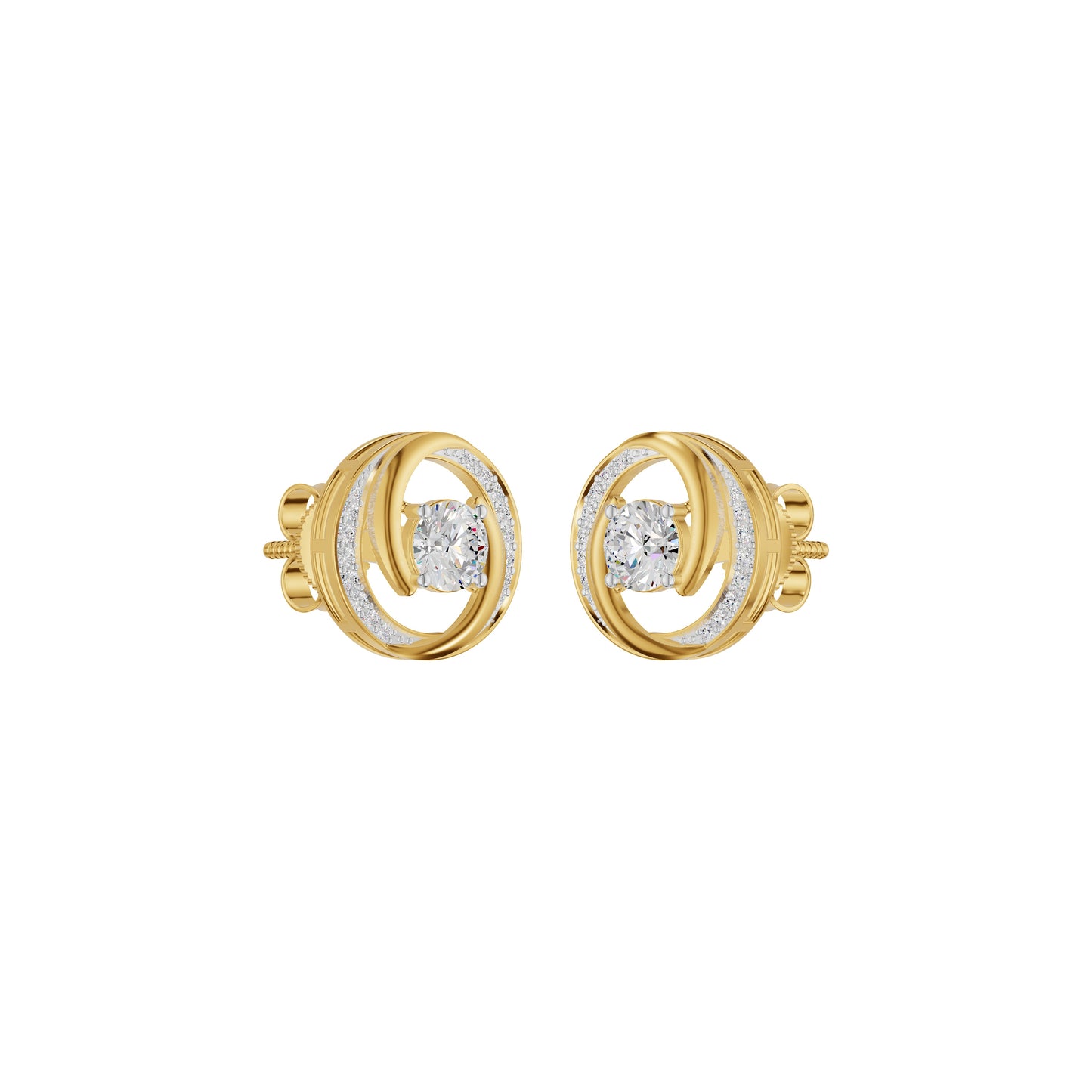 Timeless Tresor Diamond Earrings 18 KT / Yellow Gold
