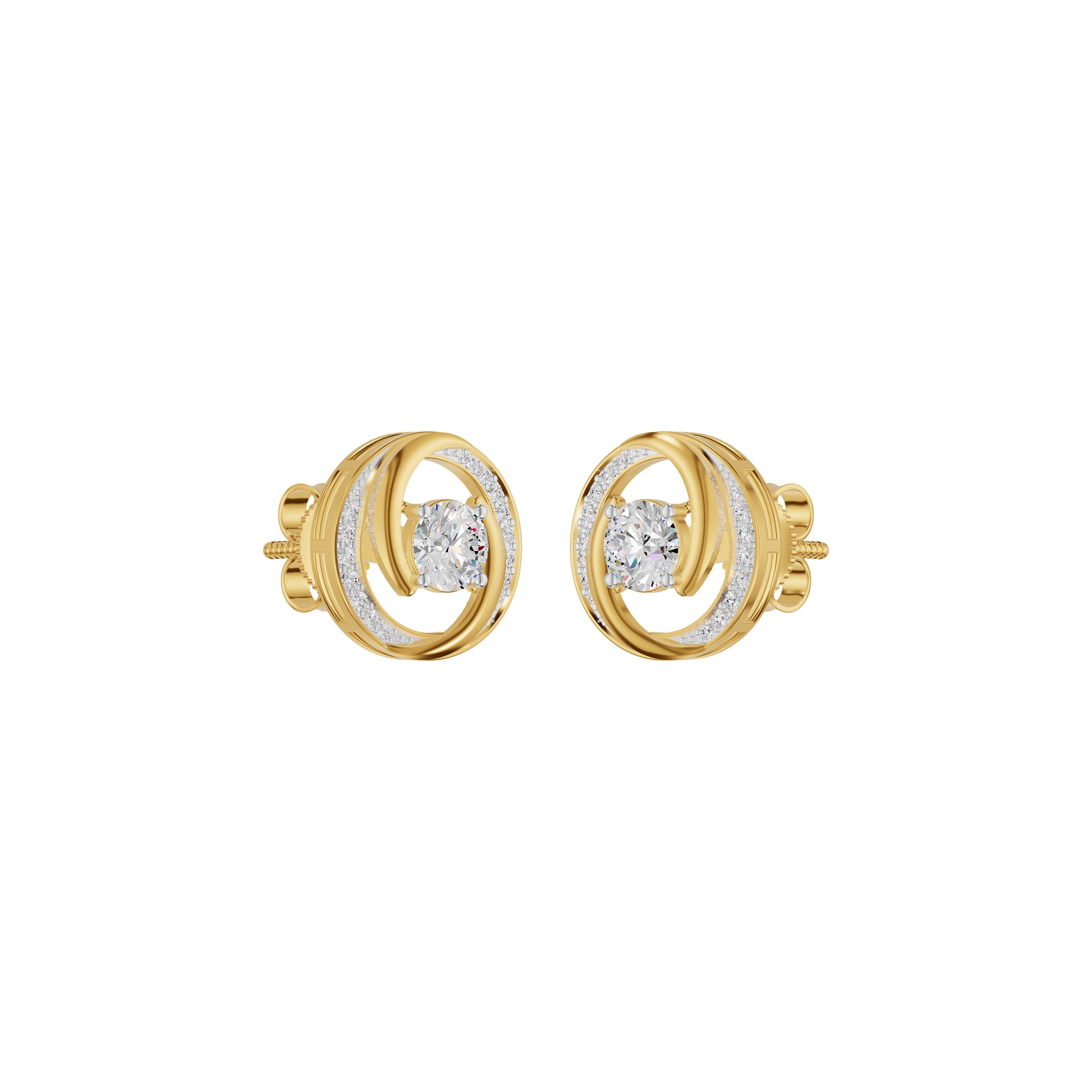Timeless Tresor Diamond Earrings 18 KT / Yellow Gold