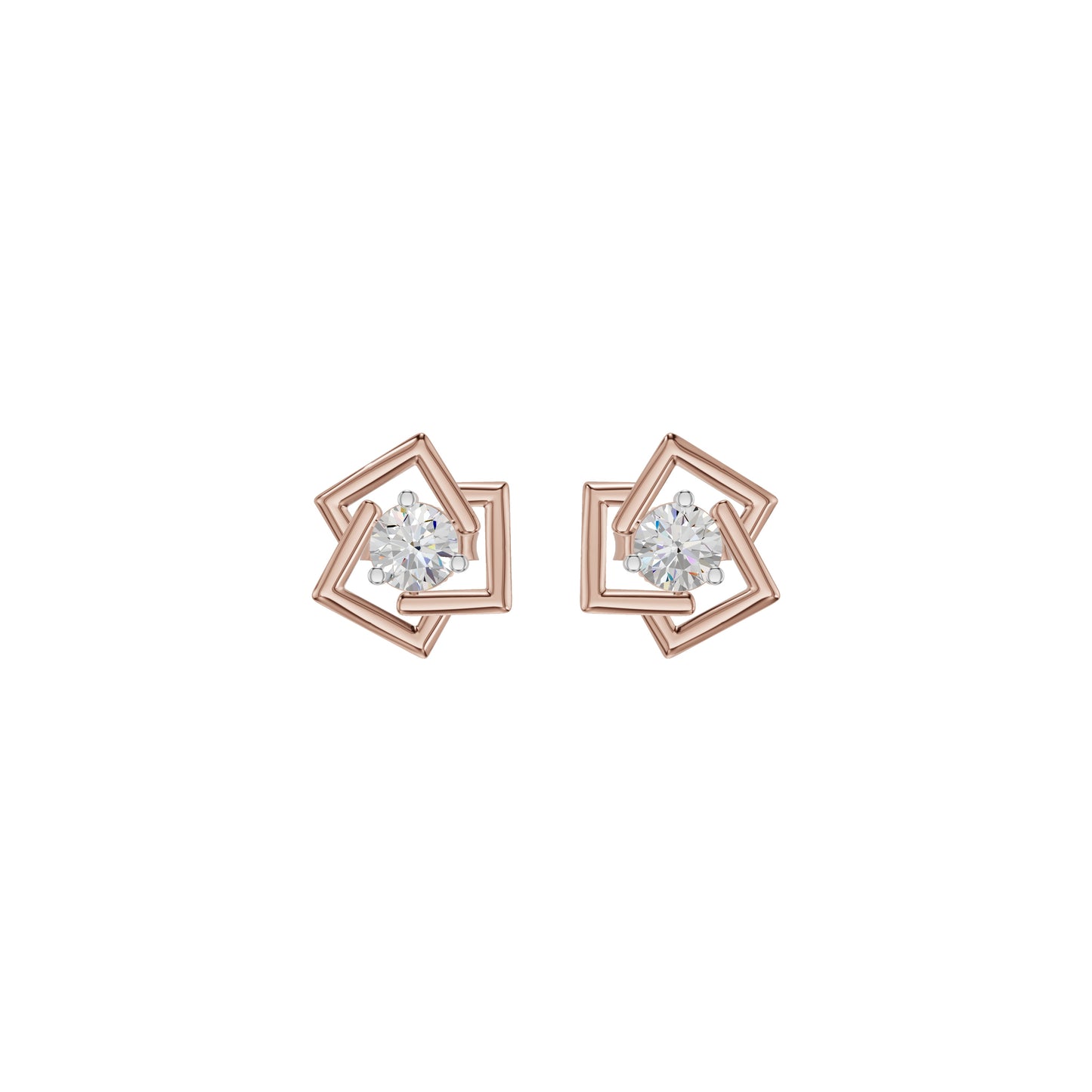 Divine Floreta Diamond Earrings 18 KT / Rose Gold