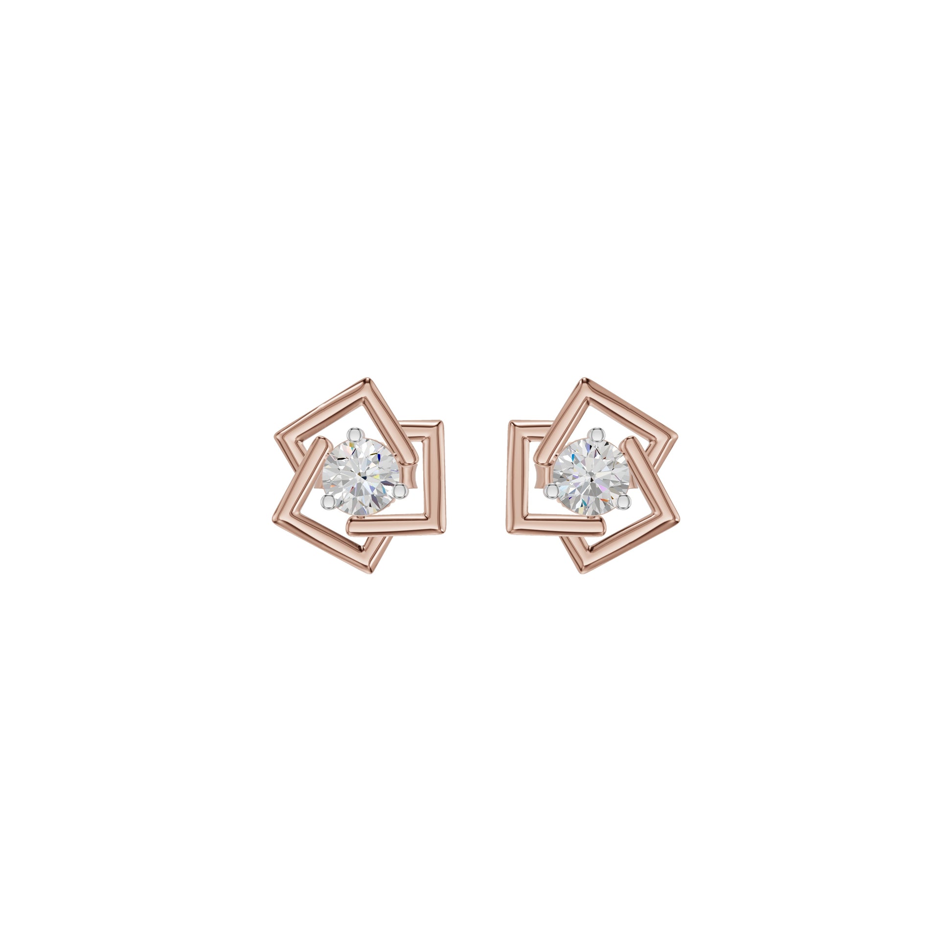 Divine Floreta Diamond Earrings 18 KT / Rose Gold